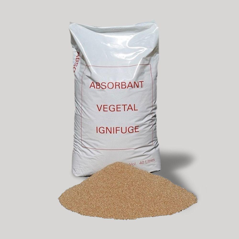 Absorbant Végétal Ignifugé 40L